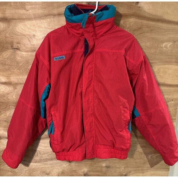 Vintage Columbia Bugaboo 3 In 1 Ski Jacket Aztec Fleece Men's Mens Medium USA - Picture 1 of 12
